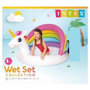 استخر بادی کف بادی اینتکس طرح یونیکورن (اسب تک شاخ)_اسباب بازی ورزشی